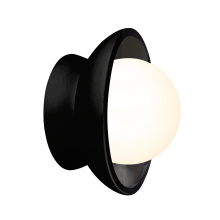 Justice Design Group CER-3035-BLK - Mini Coupe Wall Sconce