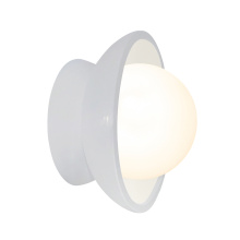 Justice Design Group CER-3035-WHT - Mini Coupe Wall Sconce