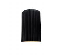 Justice Design Group CER-5740W-CRB - Small ADA LED Pleated Cylinder (Outdoor)
