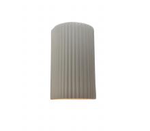 Justice Design Group CER-5740W-MAT - Small ADA LED Pleated Cylinder (Outdoor)