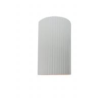 Justice Design Group CER-5740W-WTWT - Small ADA LED Pleated Cylinder (Outdoor)
