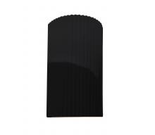 Justice Design Group CER-5745W-BLK - Large ADA LED Pleated Cylinder Wall Sconce (Outdoor)
