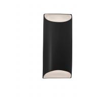 Justice Design Group CER-5755W-CRB - Large ADA LED Tapered Cylinder Wall Sconce (Outdoor)