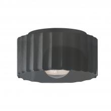 Justice Design Group CER-6185W-GRY - Medium Gear Flush-Mount (Outdoor)