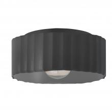 Justice Design Group CER-6187W-CRB - Large Gear Flush-Mount (Outdoor)