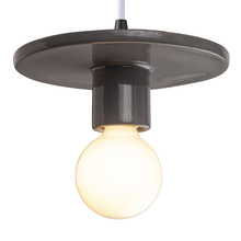 Justice Design Group CER-6320-GRY-MBLK-WTCD - Discus Pendant