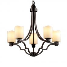 Justice Design Group CNDL-8500-14-AMBR-CROM - Argyle 5-Light Chandelier