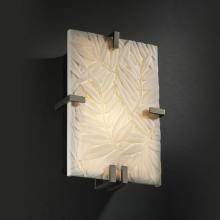 Justice Design Group PNA-5551-BMBO-BLKN-LED-2000 - Clips Rectangle Wall Sconce (ADA)