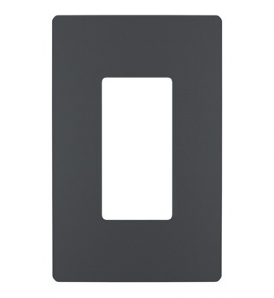 radiant? One-Gang Screwless Wall Plate, Graphite