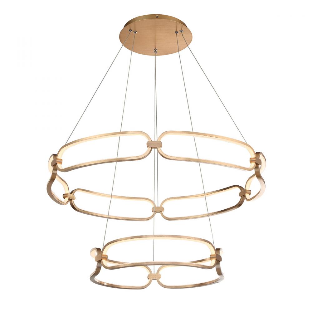 Charmed LED Two-Tier Chandelier