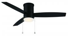 WAC US F-073L-MB - Atlantis Flush Matte Black With Luminaire