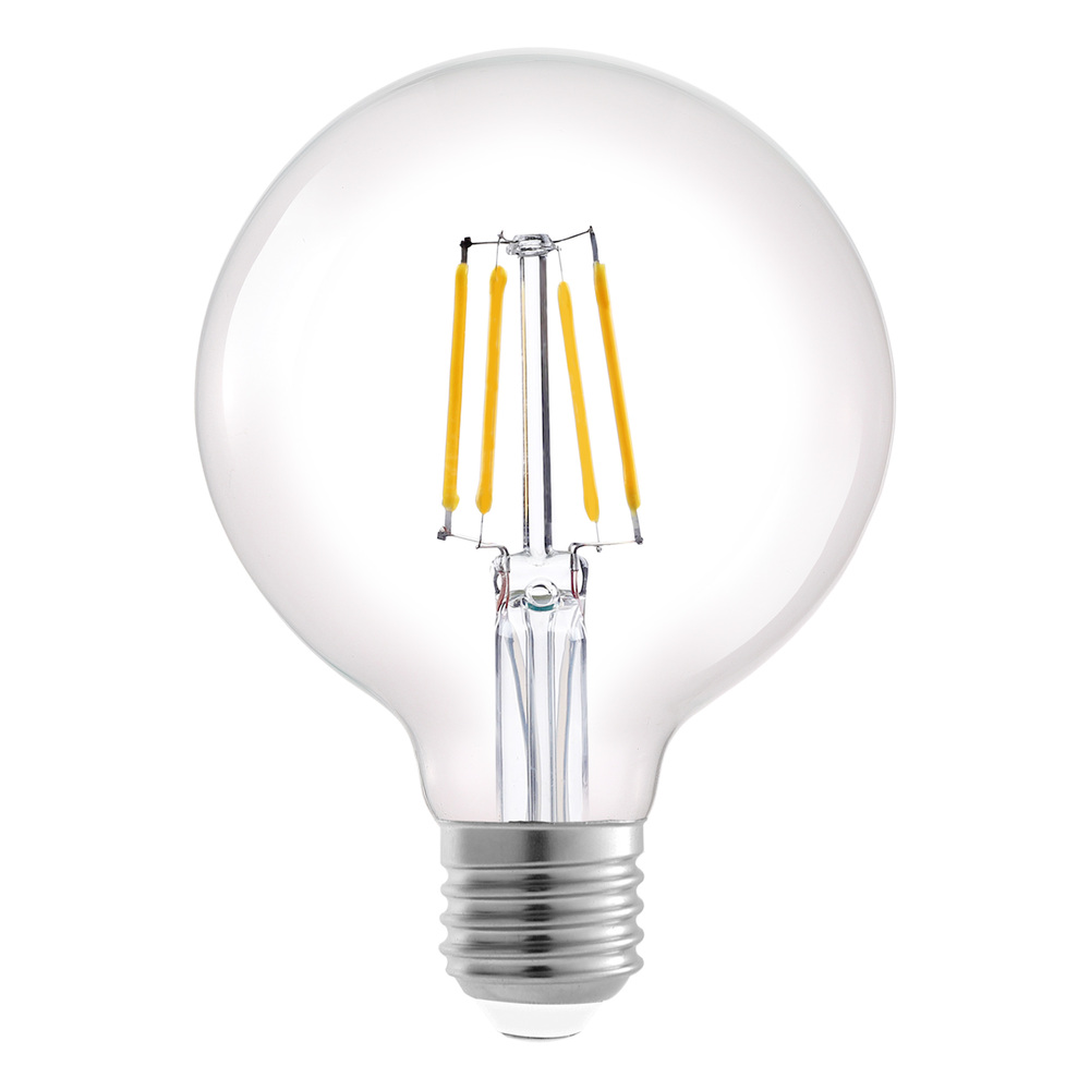 7.5W Clear LED G25-E26/Medium Standard Bulb Base 800 Lumens, 3000K (10 pack) (10 pack)