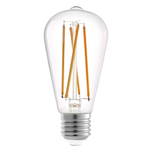 Eglo 204615A - 4.5W Clear LED ST19-E26/Medium (Standard) Base Bulb 500 Lumens, 3000K (10 pack)