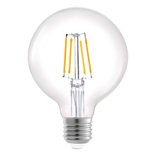 Eglo 204619A - 7.5W Clear LED G25-E26/Medium Standard Bulb Base 800 Lumens, 3000K (10 pack)