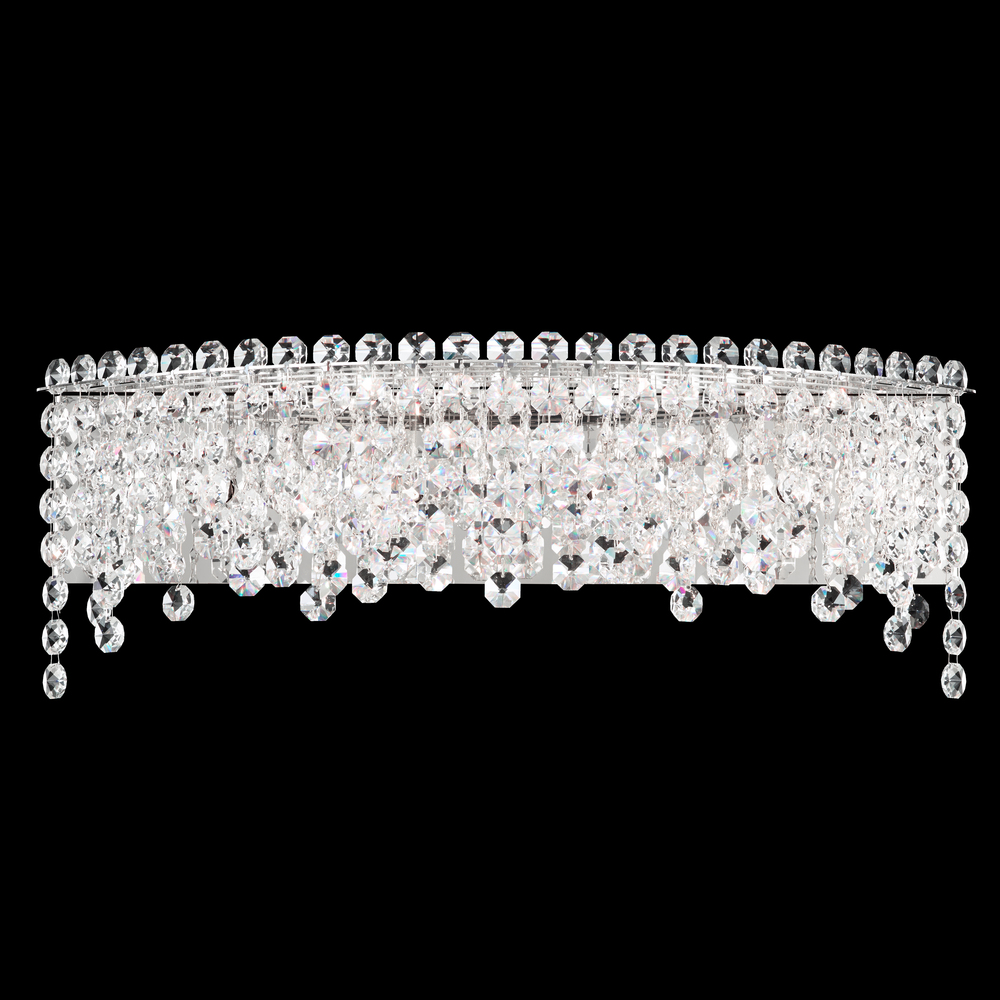 Chantant 4 Light 120V Bath Vanity & Wall Light in Polished Stainless Steel with Radiance Crystal