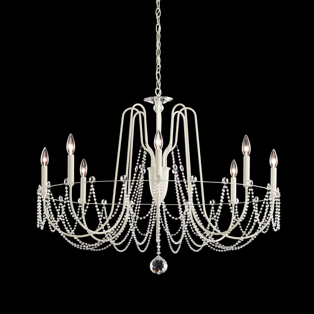 Esmery 8 Light 120V Chandelier in French Gold with Optic Crystal