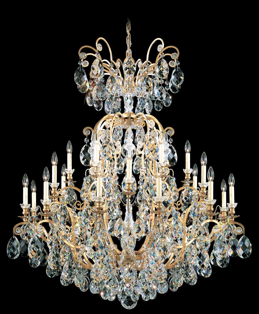 Renaissance 25 Light 120V Chandelier in French Gold with Crystals from Swarovski®