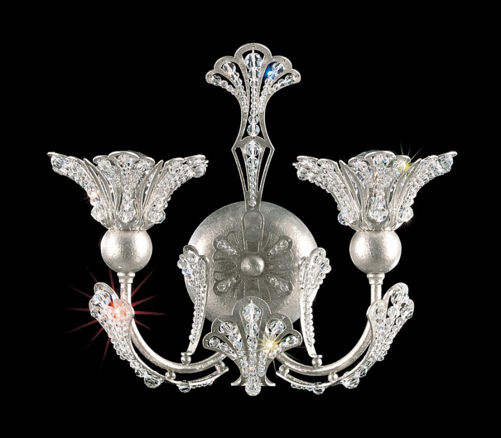 Rivendell 2 Light 120V Wall Sconce in French Gold with Radiance Crystal