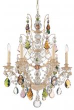 Schonbek 1870 5770-26H - Bordeaux 6 Light 120V Chandelier in French Gold with Heritage Handcut Crystal