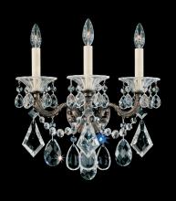 Schonbek 1870 5002-83R - La Scala 3 Light 120V Wall Sconce in Florentine Bronze with Radiance Crystal
