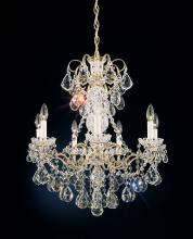 Schonbek 1870 3656-26S - New Orleans 7 Light 120V Chandelier in French Gold with Clear Crystals from Swarovski