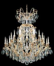 Schonbek 1870 3774-26S - Renaissance 25 Light 120V Chandelier in French Gold with Crystals from Swarovski®