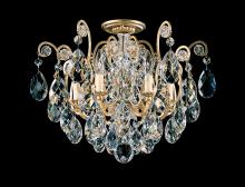 Schonbek 1870 3784-26S - Renaissance 6 Light 120V Semi-Flush Mount in French Gold with Crystals from Swarovski®