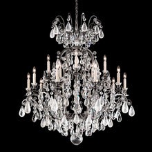 Schonbek 1870 3573-26AD - Renaissance Rock Crystal 16 Light 120V Chandelier in French Gold with Amethyst & Black Diamond Qua
