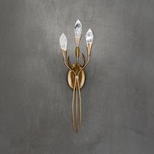 Schonbek 1870 S2428-76OH - Secret Garden 27IN LED 3500K 120V-277V Wall Sconce in Heirloom Bronze with Optic Haze Quartz