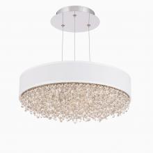 Schonbek 1870 S6319-401RW1 - Eclyptix LED 19IN 3000K/3500K/4000K 120V Pendant in Polished Stainless Steel with Radiance Wavy Cr