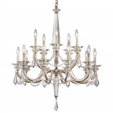 Schonbek 1870 S6715N-23R - Verona 15 Light 120V Chandelier in Etruscan Gold with Radiance Crystal