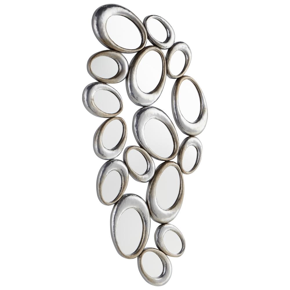 Ovate Reflections Mirror Silver