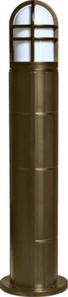 FIBERGLASS BOLLARD OPEN CAGE 35W MH 120V