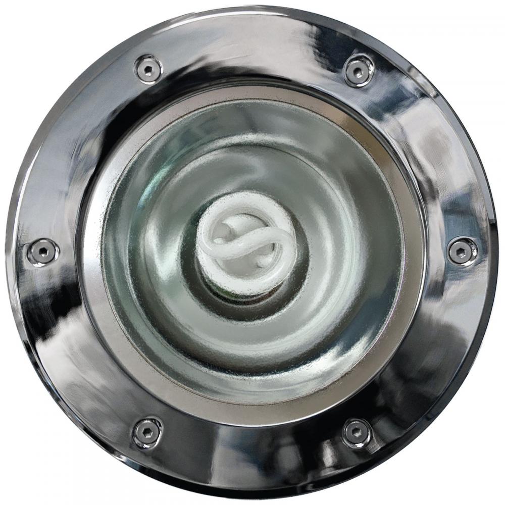 SS WELL LIGHT W/GRILL 13W DL-S13-GU24 120V