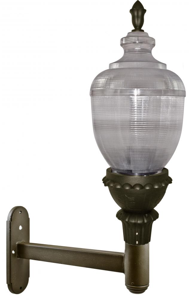 CLEAR ACORN WALL FIX 175W MH/MOG 120V
