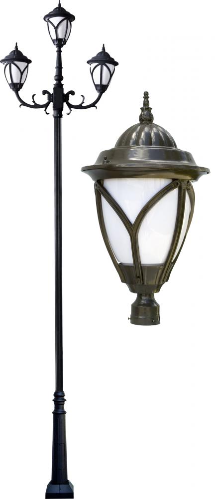 CAST ALUM ACORN LIGHT FIX 3 X 50W HPS MT