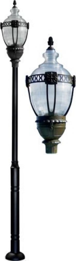 CAST ALUM CLR TOP ACORN FIX 70W HPS MT