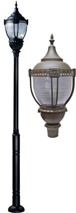 CAST ALUM DRK TOP ACORN FIX 70W HPS MT