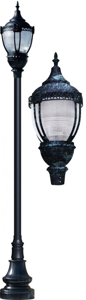 CAST ALUM DRK TOP DECO BASE ACORN FIX 175W MH MT