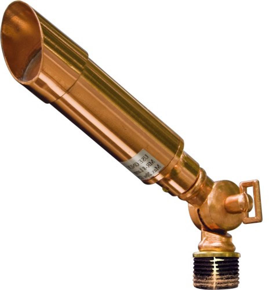 SOLID BRASS W/HOOD MINI SPOT LIGHT 10W MR8 12V