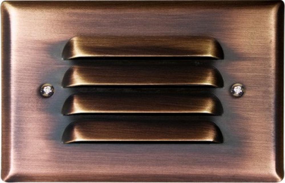 LOUVERED DOWN/BRASS CVR HSNG/CAST 20W JC 12V