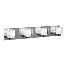 PLC Lighting 3484 PC - 4 Light Vanity Glacier Collection 3484 PC