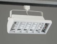 PLC Lighting TR552 WH - PLC Track Lighting 2 Light  Biax-CFL Collection TR552 WH