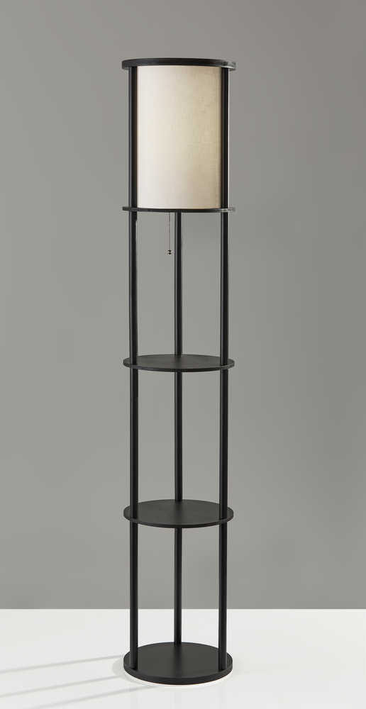 Stewart Round Shelf Floor Lamp