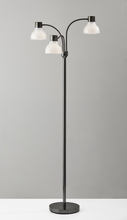 Adesso 3566-01 - Presley 3-Arm Floor Lamp - Black Nickel