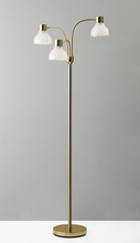 Adesso 3566-04 - Presley 3-Arm Floor Lamp - Shiny Gold