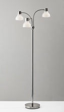 Adesso 3566-09 - Presley 3-Arm Floor Lamp - Polished Nickel
