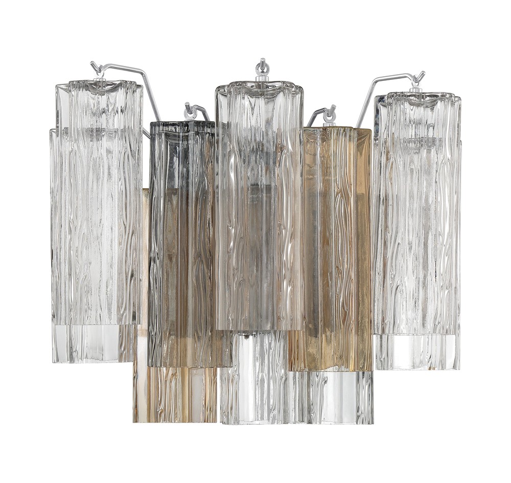 Addis 2 Light Polished Chrome Wall Mount