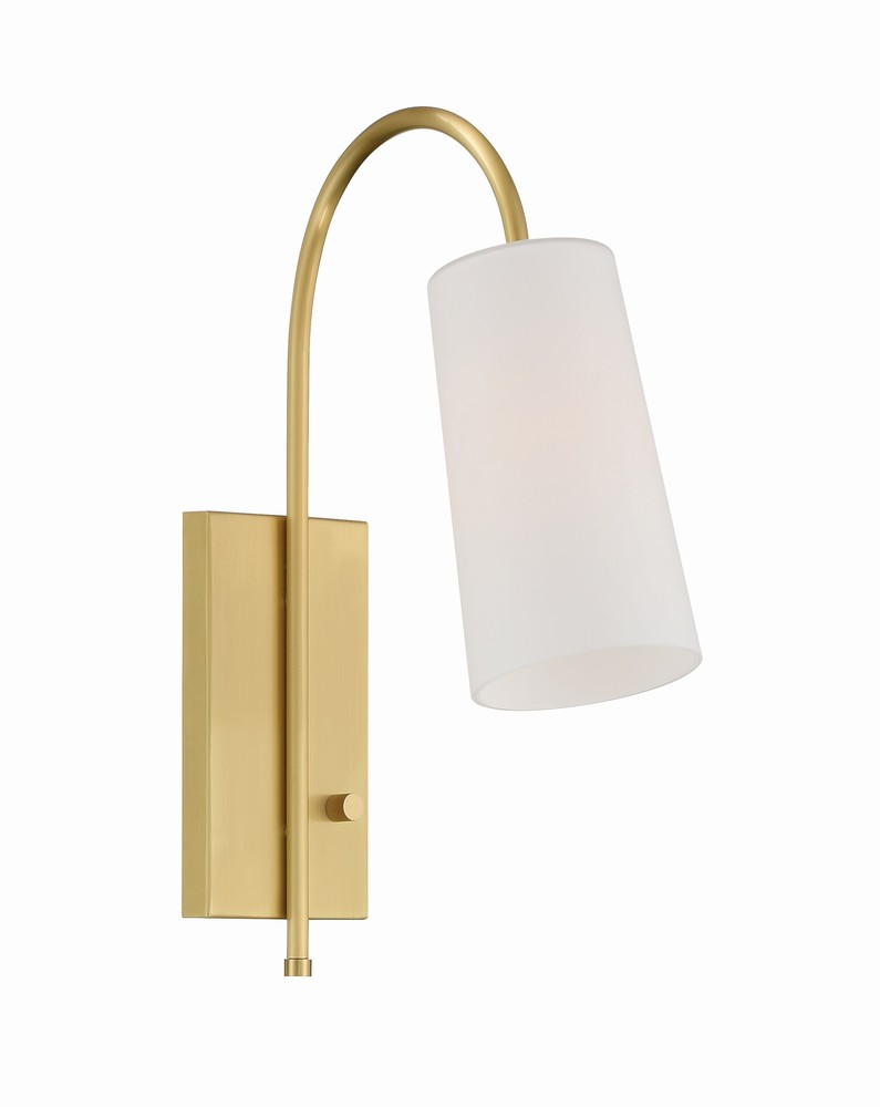 Alexa 1 Light Aged Brass Wall Mount