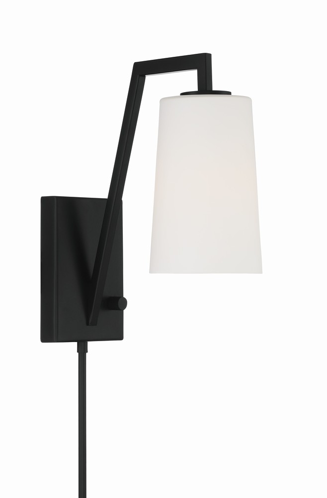 Avon 1 Light Matte Black Wall Mount